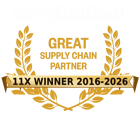 Great Supply Chain Partner 11X Winner 2016-2026