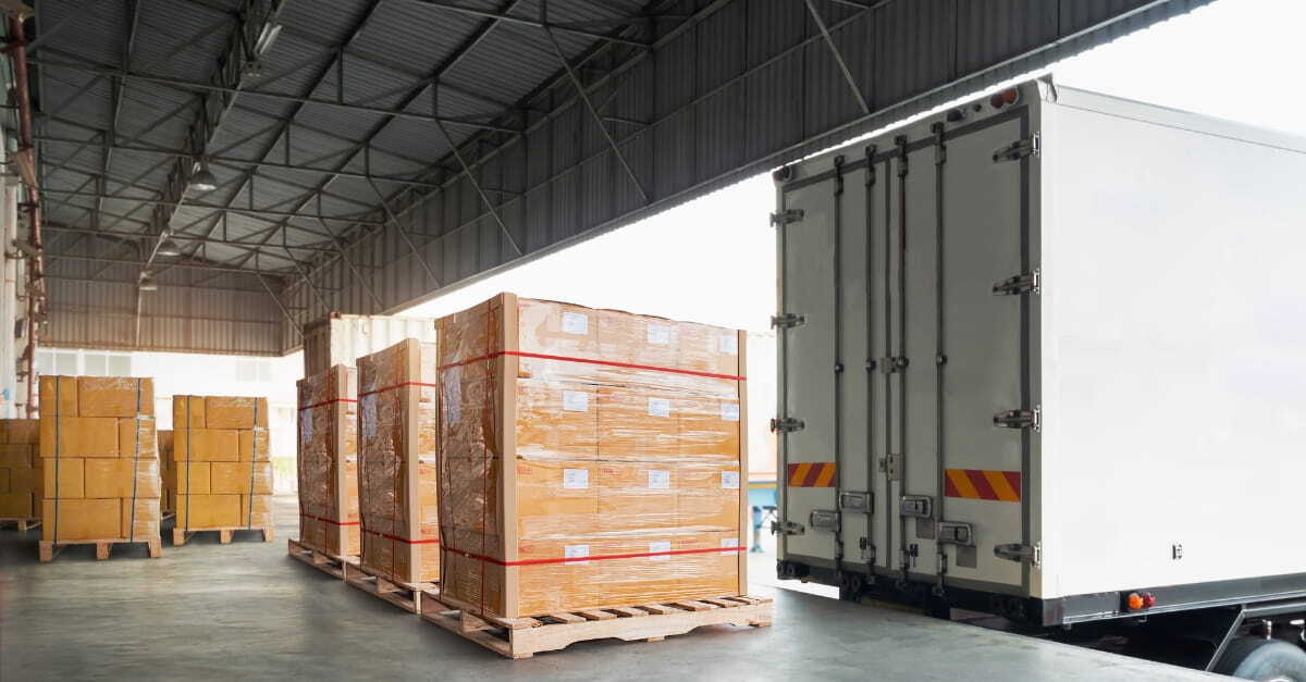 consolidated freight ready for shipping
