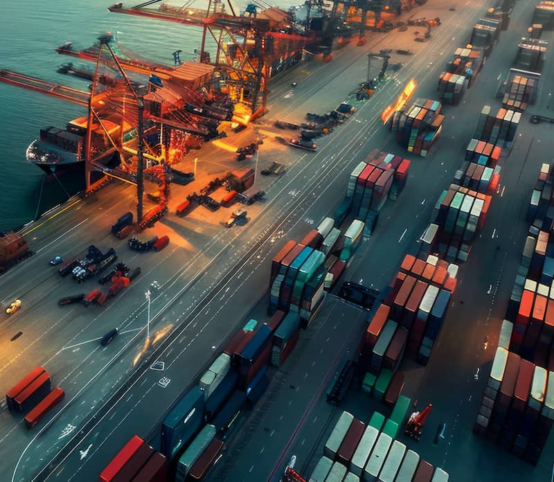 Multimodal global freight transportation system